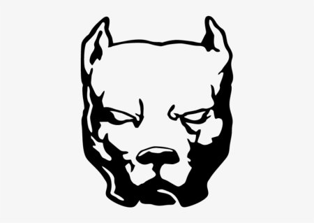 Наклейка питбуль