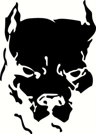 Наклейки с питбулем