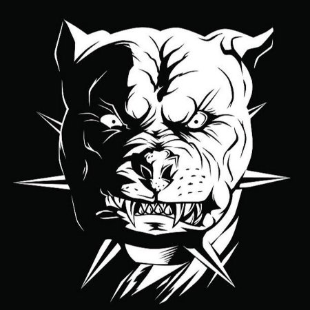 Злая морда питбуля