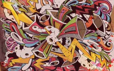 Стиль граффити в графическом