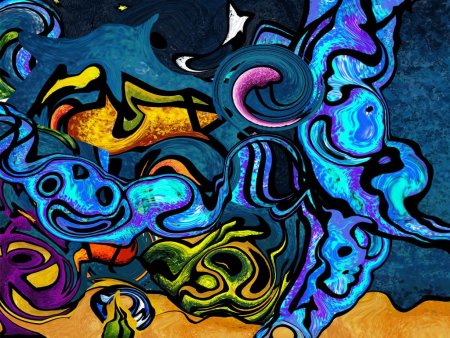 Абстрактный стрит арт