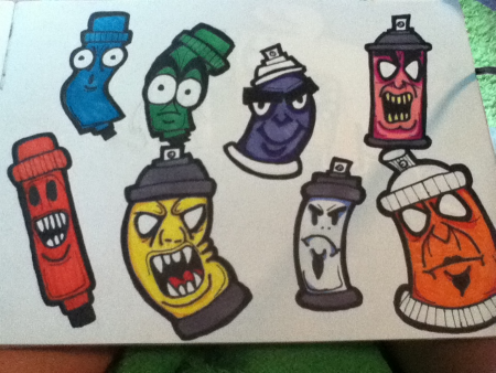 Граффити персонажи