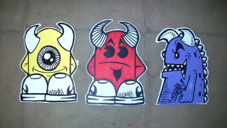 Простые рисунки баллончиком