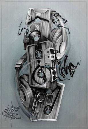 Чёрно-белая кассета