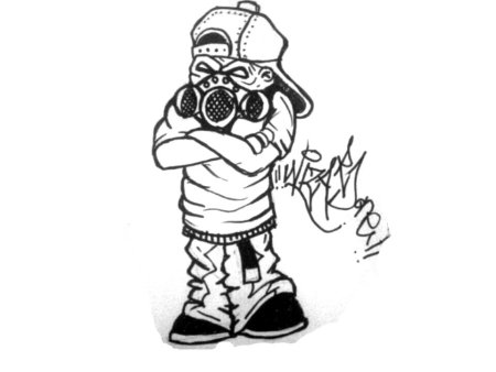 Граффити персонаж легкий