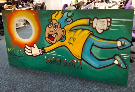 Граффити на футбольную тематику