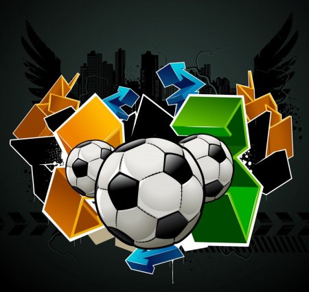 Абстракция на футбольную тему