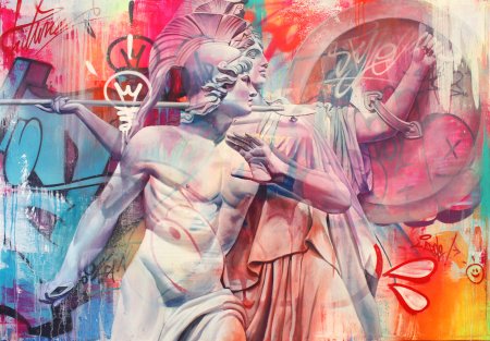 Уличное искусство арт дуэт Pichi avo