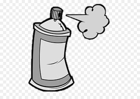 Мультяшный баллончик с краской