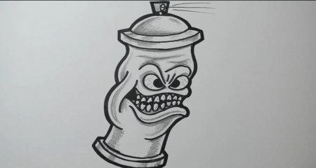 Баллончик карандашом