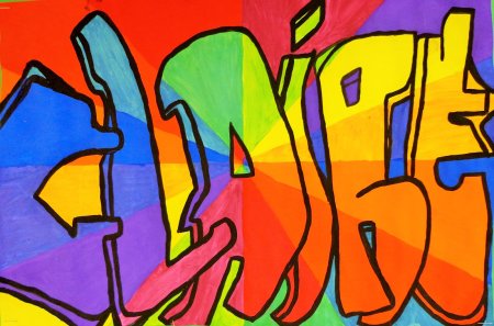 Граффити цветные