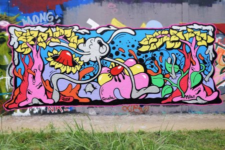 Иллюстрация в стиле граффити