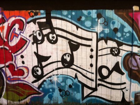 Граффити в стиле музыку