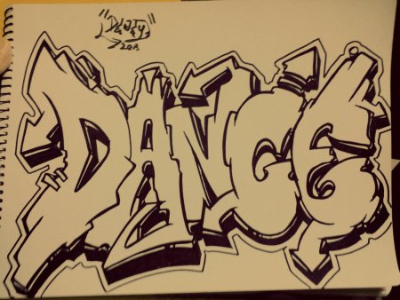 Граффити карандашом