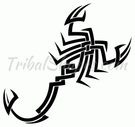 Скорпион в графическом стиле