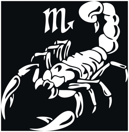 Скорпион наклейка на автомобиль