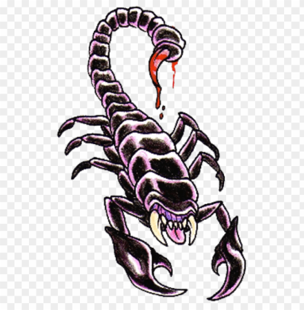 Тату Скорпион мультяшный