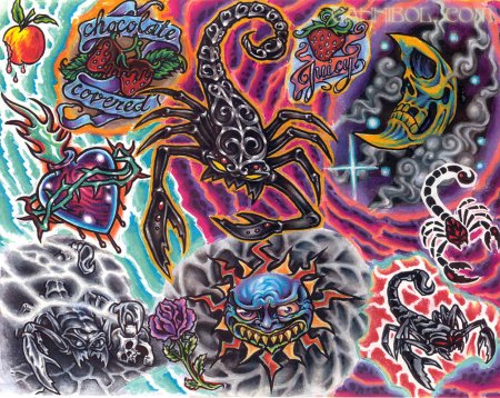 Скорпион граффити