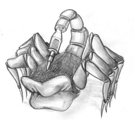 Скорпион граффити