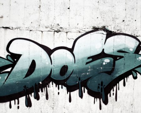 Крутые граффити на бумаге