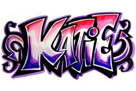 Крутые граффити на бумаге