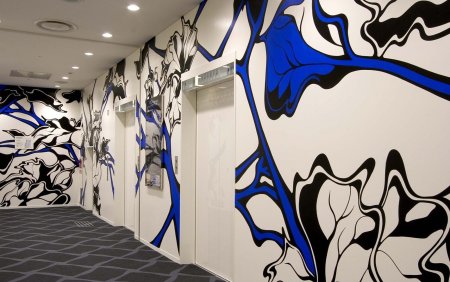 Абстрактная роспись стен