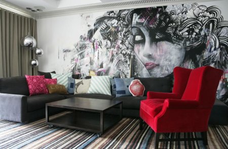 Стиль стрит арт в интерьере