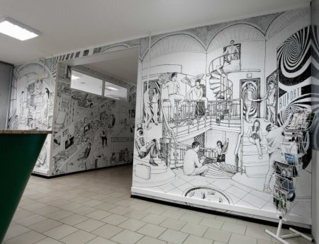 Современная Графика в интерьере