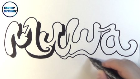 Красиво написать имя Миша