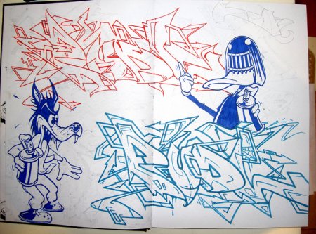Граффити скетчбук