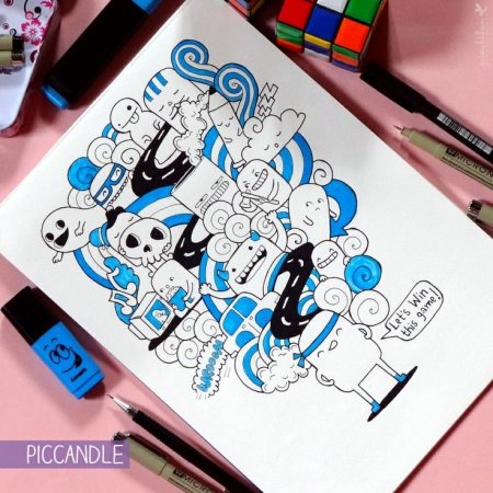 Креативные рисунки для новичка.