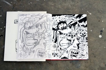 Скетчи в стиле граффити