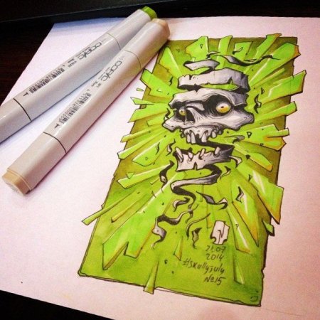 Граффити рисунки в скетчбуке