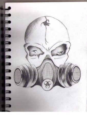 Противогаз для срисовки