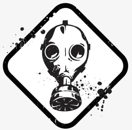 Противогаз стикер