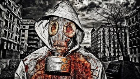 Чернобыль сталкер в противогазе