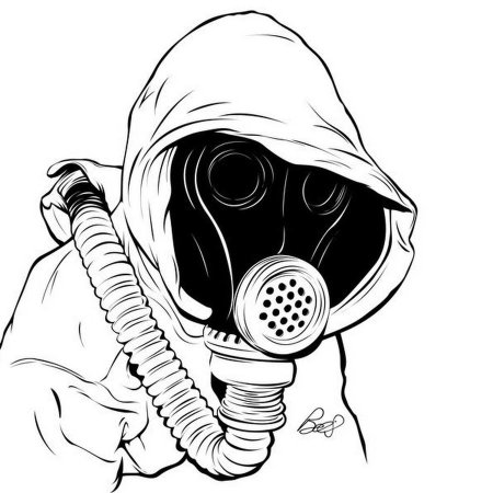 Противогаз рисунок