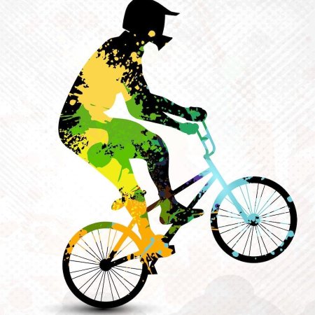 Акварельные иллюстрации BMX