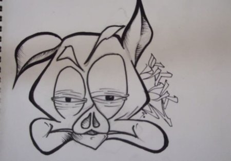 Рисунки карандашом граффити