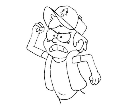 Гравити Фолз раскраска Гедеон