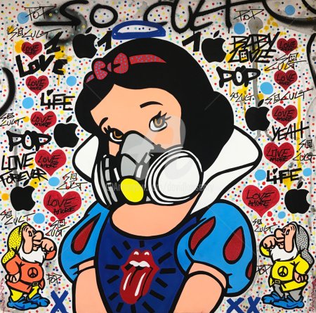 Поп арт граффити Давид