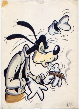 Гуфи с сигаретой