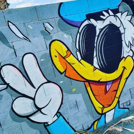 Street Art Дональд дак