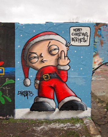 Рисунки граффити новый год