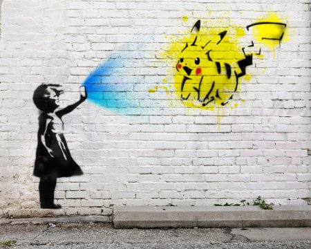 Граффити рисунки на стенах