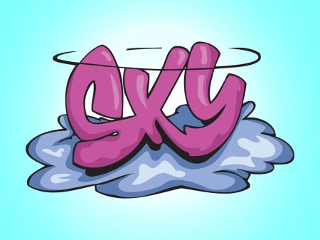 Граффити ангел надпись