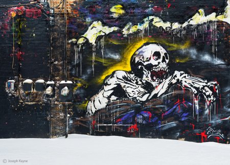 Скелетон граффити