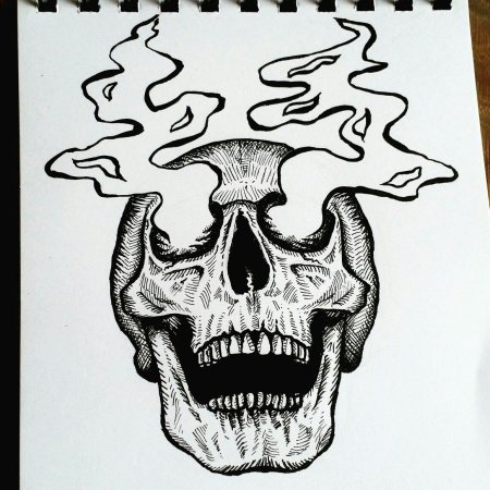 Граффити скелет