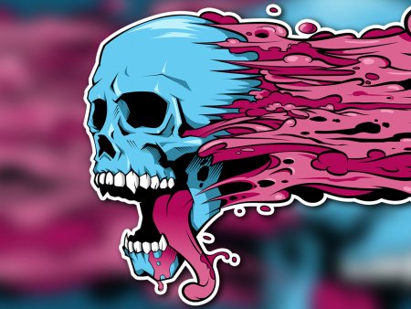 Череп в стиле граффити