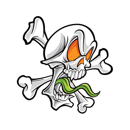 Скелет рисунок граффити